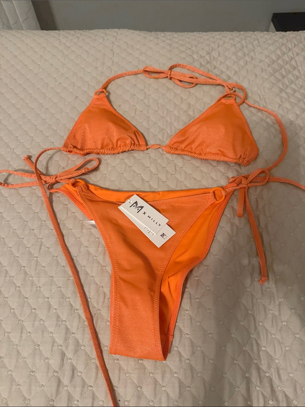 Milly Orange Triangle String Bikini